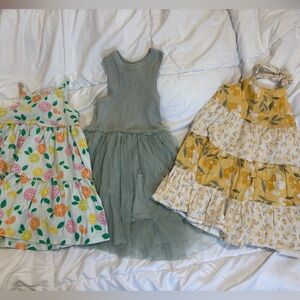 Floral and Tulle Kids Dress Set